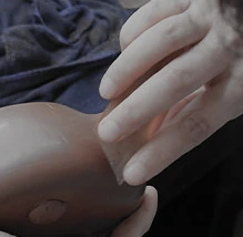 Finishing the surface of a clay vessel