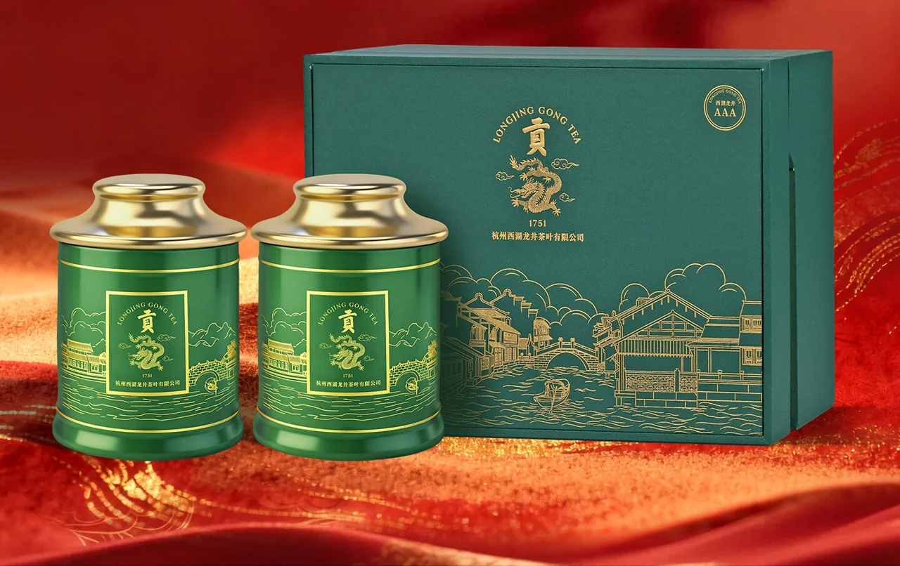 Gong Pai Mingqian AAA West Lake Longjing Tea – 100 g Gift Box
