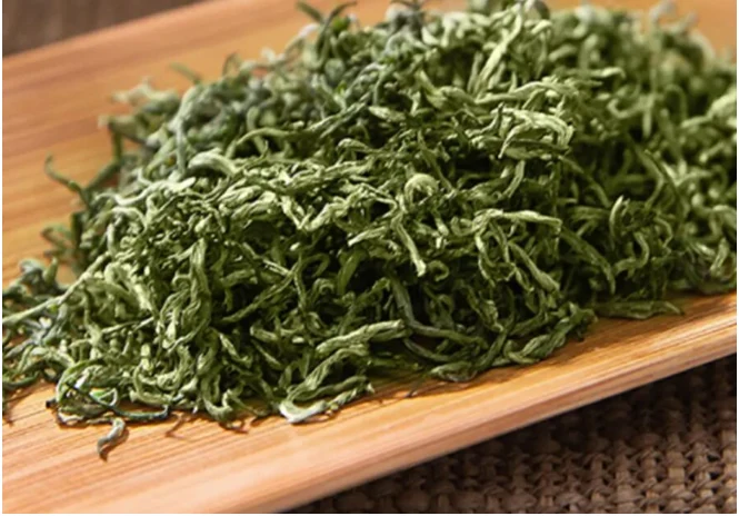 Gougunao leaves illustrated in the supplied regional green tea guide