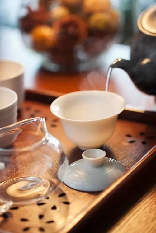 Warm the gaiwan before adding tea.