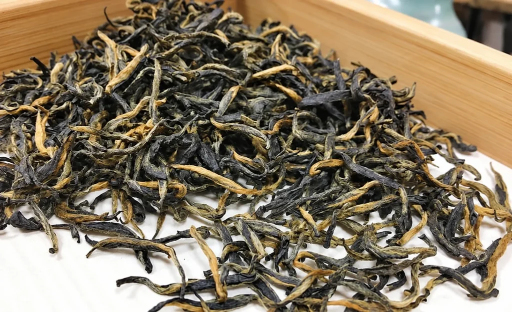 Dry black tea kept away from moisture before storage