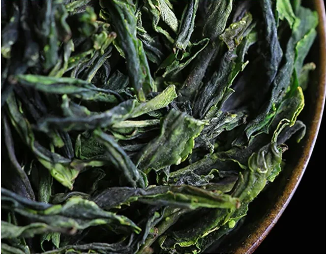 Lu’an Guapian leaves illustrated in the supplied regional green tea guide
