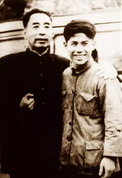 Zhou Enlai and Lu Zhenghao, as identified in the supplied archival profile.