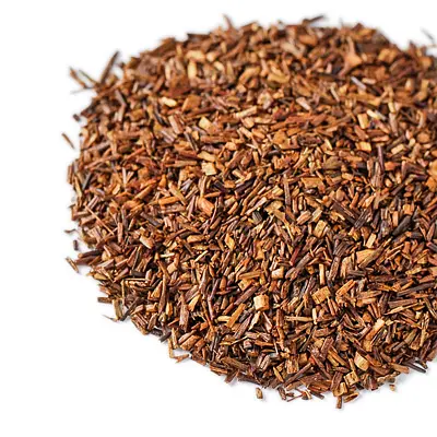 Fine reddish-brown rooibos leaves and stems